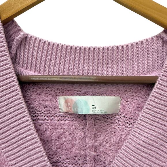 Free People Imani Sweater Pullover Coverup Pink Women’s‎ Size M/L - Picture 7 of 11